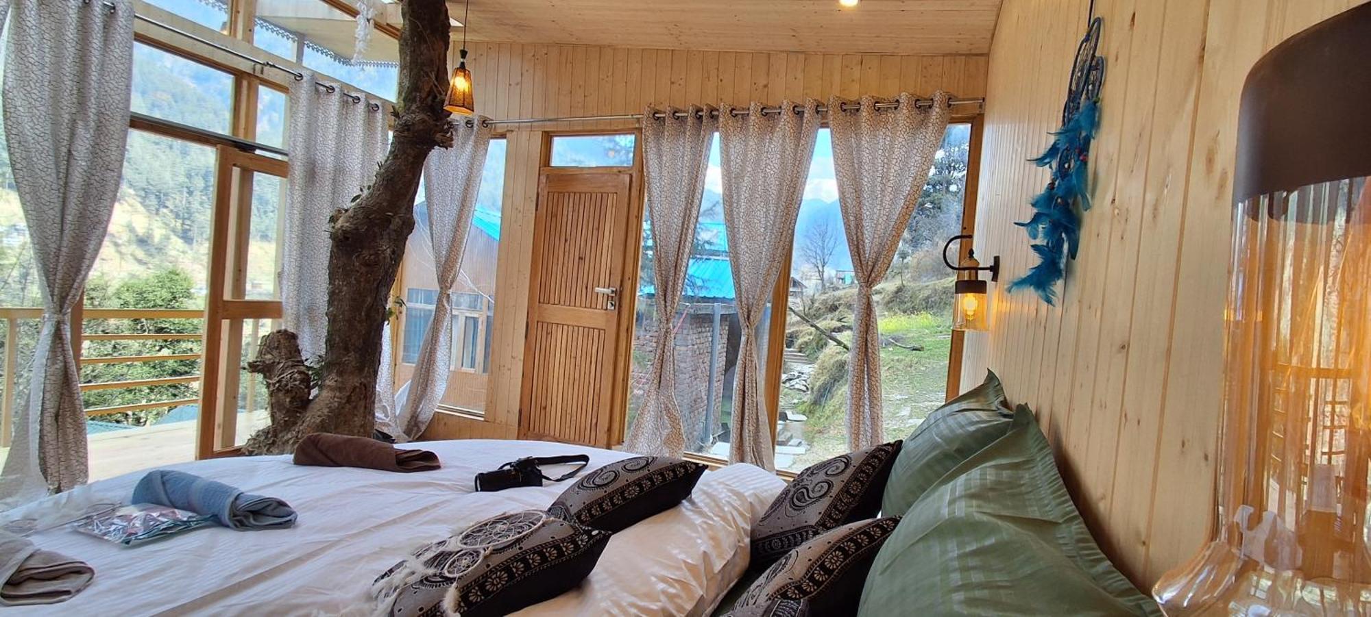 Apartment Hikers Wooden The Cedarwood Glass Tree House